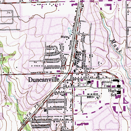 Topographic Map of War Memorial Park, TX