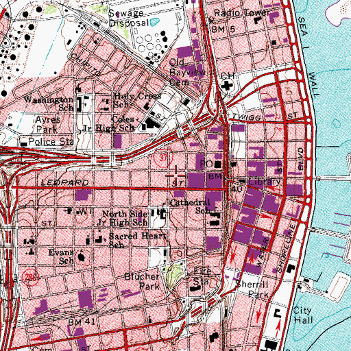 Topographic Map of Upper Broadway Park, TX