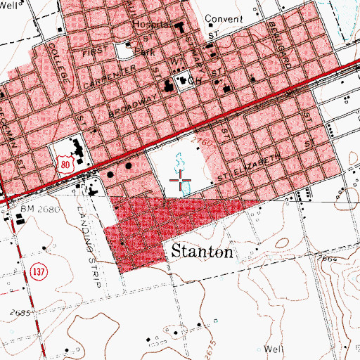 Topographic Map of Tommy Walker Memorial Park, TX