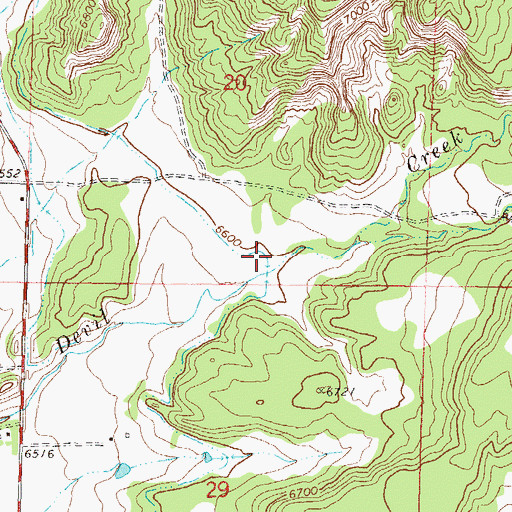 Topographic Map of Pine River Canal, CO