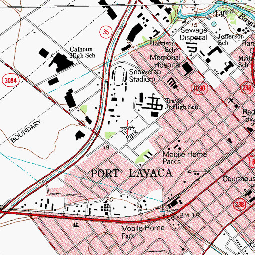 Topographic Map of Tilley Park, TX