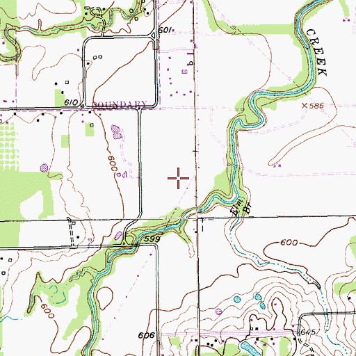 Topographic Map of Timber View Park, TX