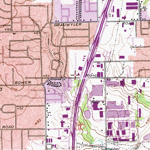 Topographic Map of Sunrise Park, TX