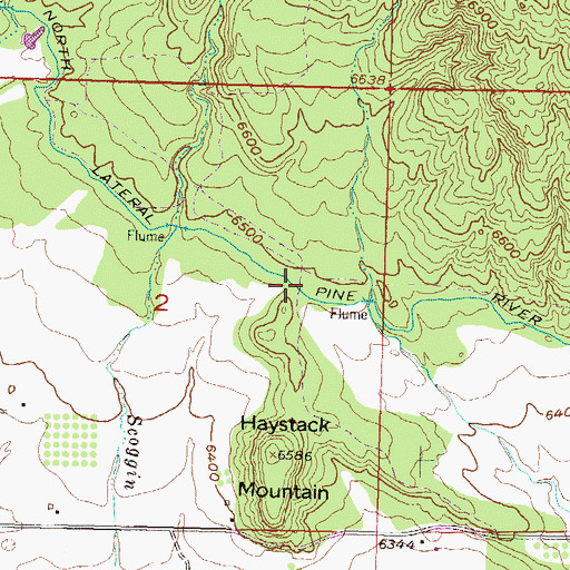 Topographic Map of North Pine River Lateral, CO