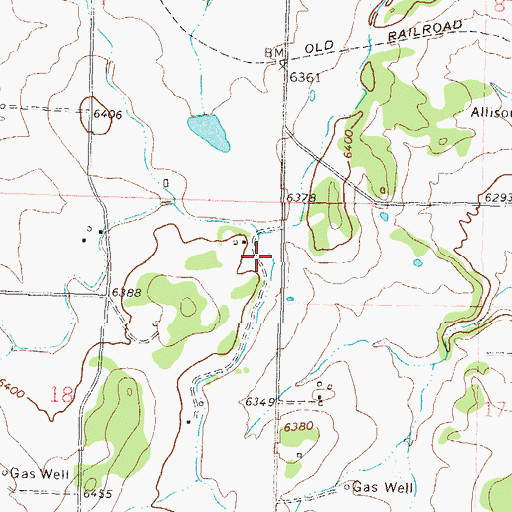 Topographic Map of South Pine River Lateral, CO