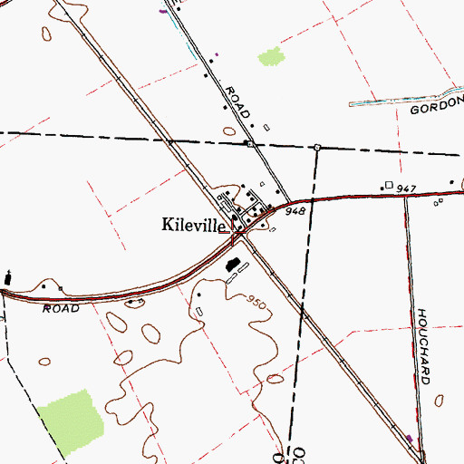 Topographic Map of Kileville Post Office (historical), OH
