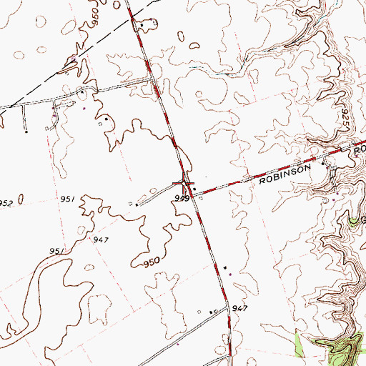 Topographic Map of Nioga Post Office (historical), OH