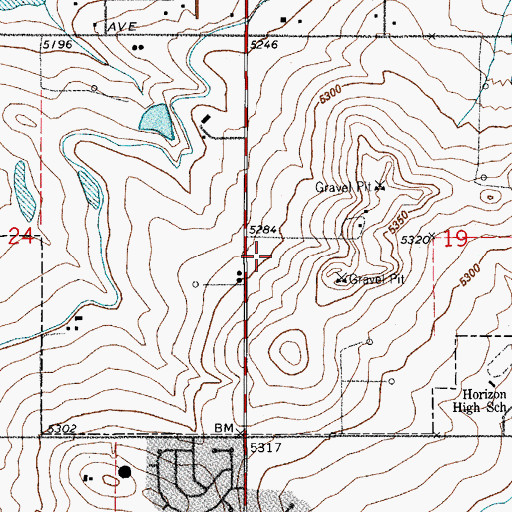 Topographic Map of Lower Clear Creek Canal, CO