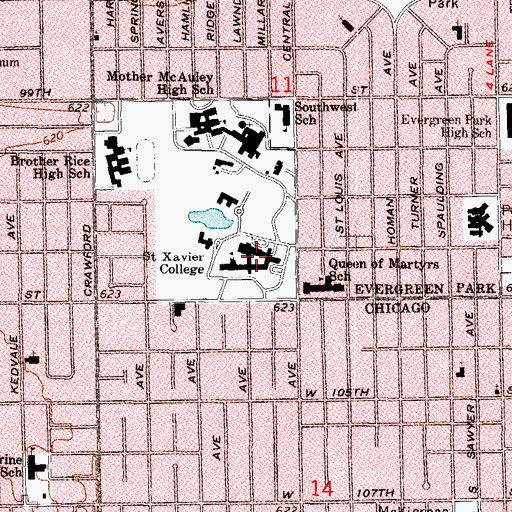 Topographic Map of O'Malley Quadrangle, IL