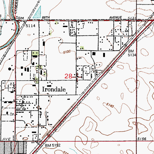 Topographic Map of O'Brian Canal, CO