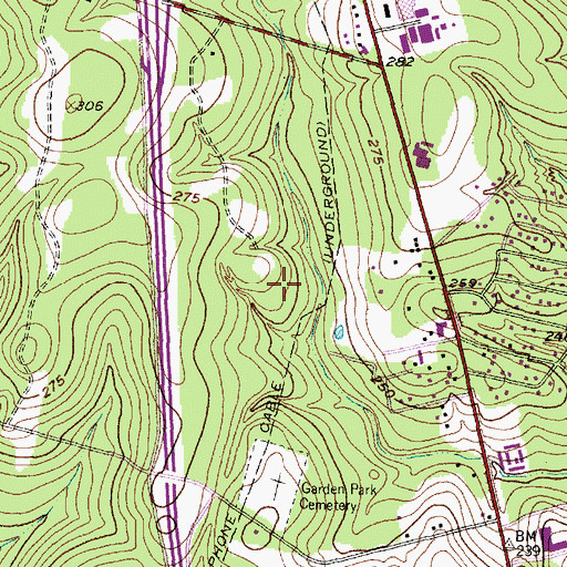 Topographic Map of Prime Outlets at Conroe, TX