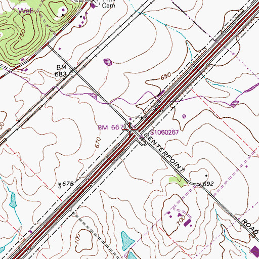 Topographic Map of Prime Outlets at San Marcos, TX