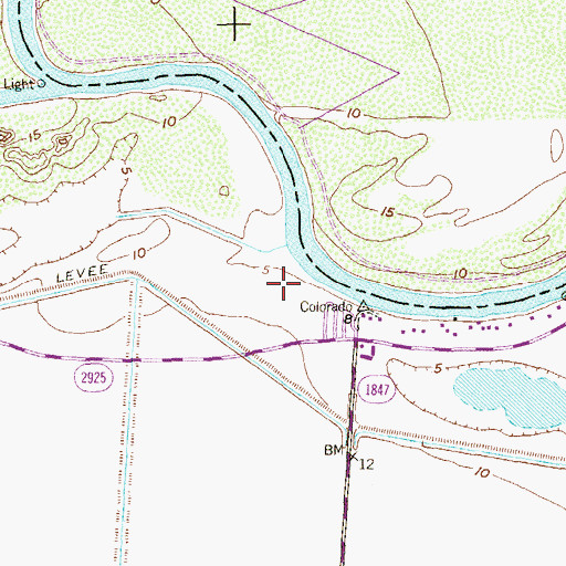 Topographic Map of Seaway Village Marina, TX