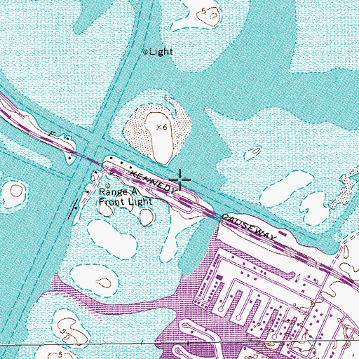 Topographic Map of The Coastway Marina, TX