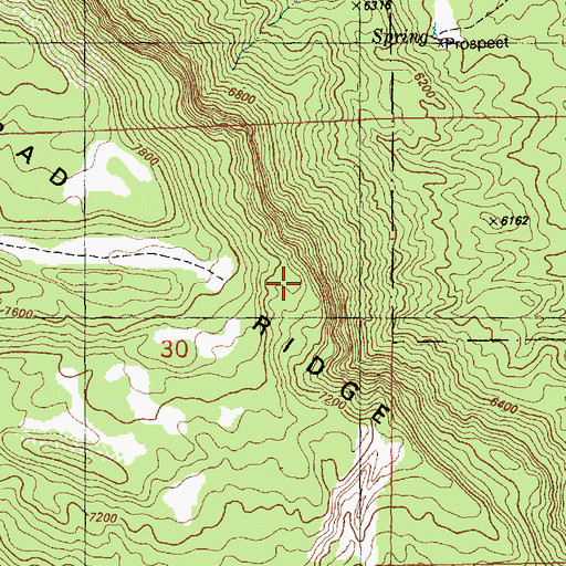 Topographic Map of Sinbad Ridge, CO