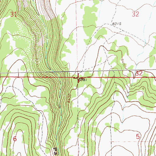 Topographic Map of Payne Mesa, CO