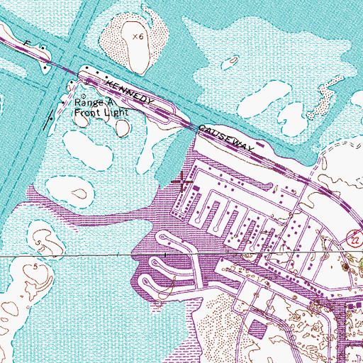 Topographic Map of Puenta Vista Marina, TX