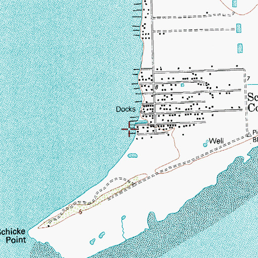 Topographic Map of At Last Marina, TX