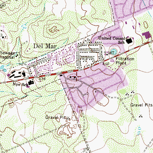 Topographic Map of Webb County Courthouse, TX