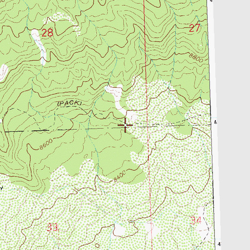 Topographic Map of Blue Grouse Trail, CO