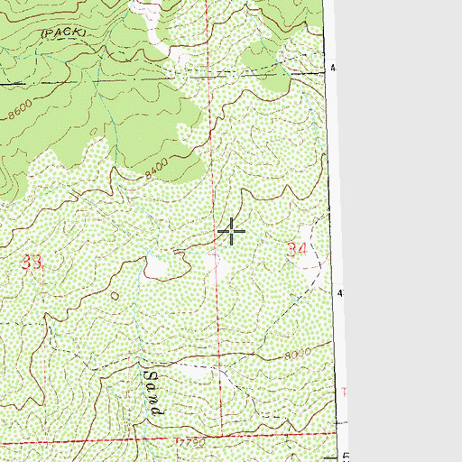 Topographic Map of Granby Ditch, CO