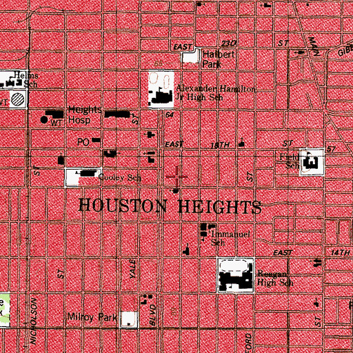 Topographic Map of Milroy-Muller House, TX