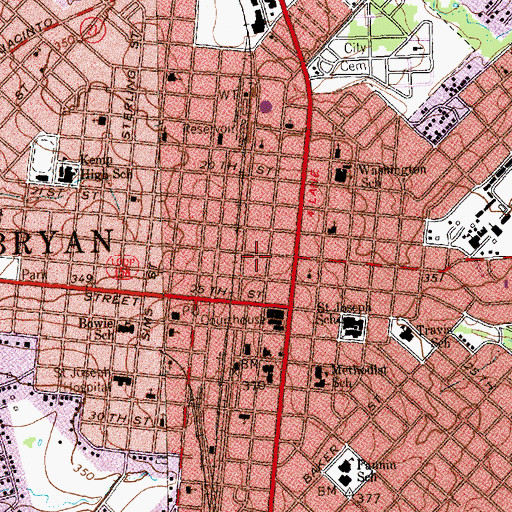 Topographic Map of Minnie Zulch Zimmerman House, TX