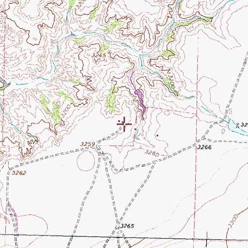 Topographic Map of Mayfield Dugout, TX