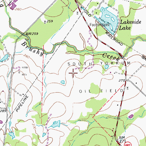 Topographic Map of May-Hickey House, TX