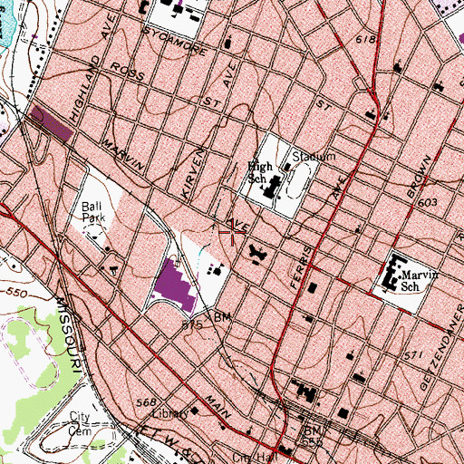 Topographic Map of McCartney House, TX
