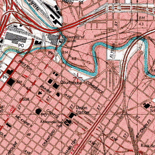 Topographic Map of Macatee Building, TX