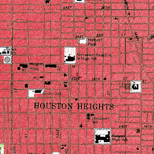 Topographic Map of Mansfield House, TX