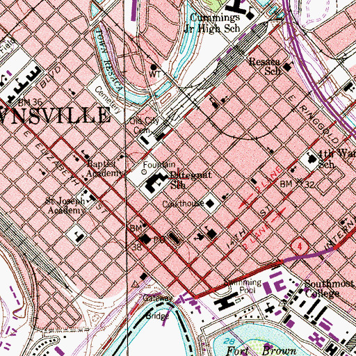 Topographic Map of La Madrilena, TX