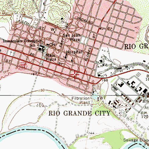 Topographic Map of LaBorde House, Store and Hotel, TX