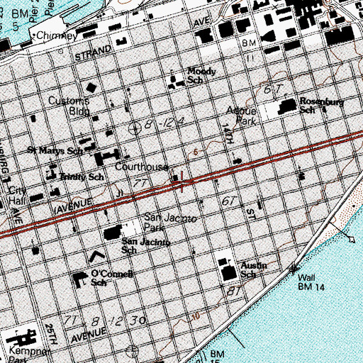Topographic Map of Lasker Home for Homeless Children, TX