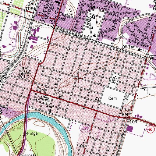 Topographic Map of Leon Abovitz House, TX