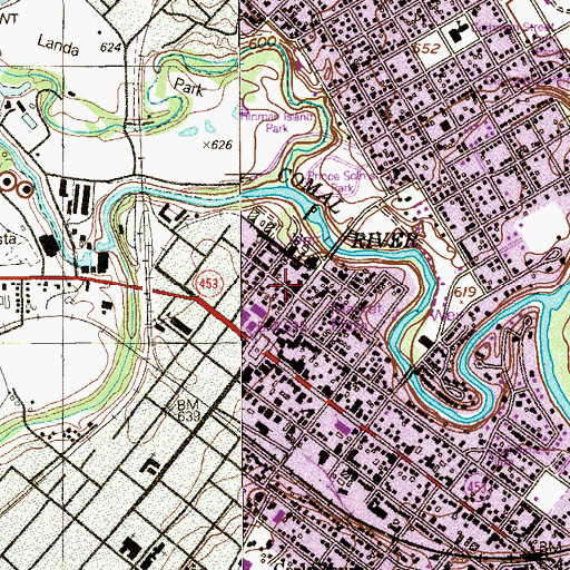 Topographic Map of Klein-Kuse House, TX