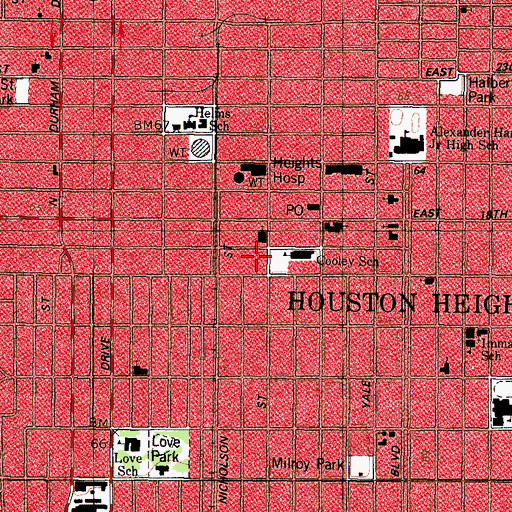 Topographic Map of Knittel House, TX