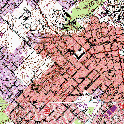 Topographic Map of Kone-Cliett House, TX