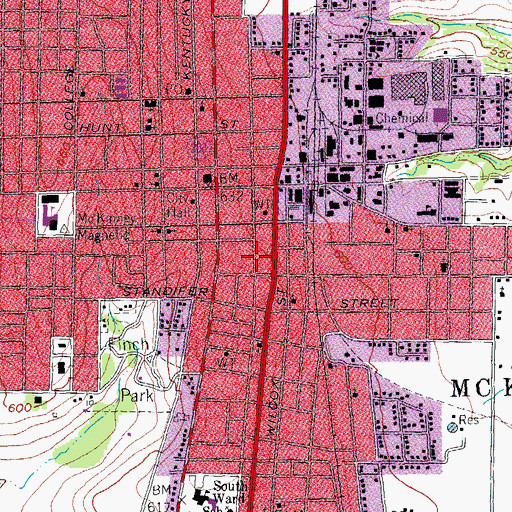 Topographic Map of Joseph Field Dulaney House, TX