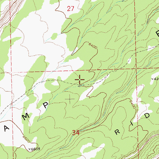 Topographic Map of Camp Ridge, CO