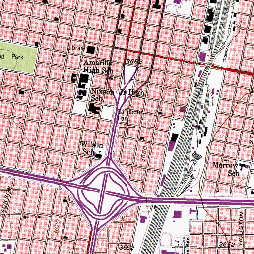 Topographic Map of Jons-Gilvin House, TX