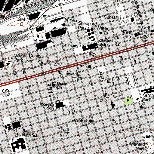 Topographic Map of John Hagemann House, TX