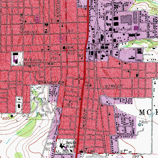 Topographic Map of John Johnson House, TX