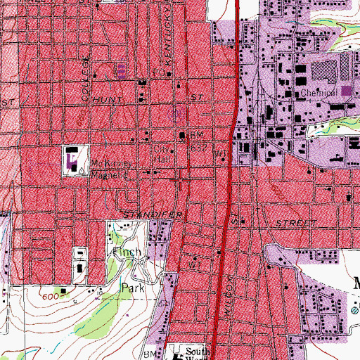 Topographic Map of Jim B Goodner House, TX