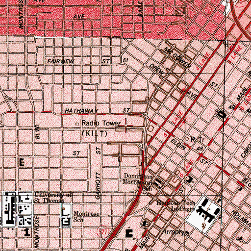 Topographic Map of James L Autry House, TX