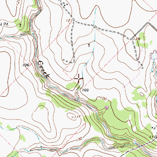 Topographic Map of J T Jecker House, TX