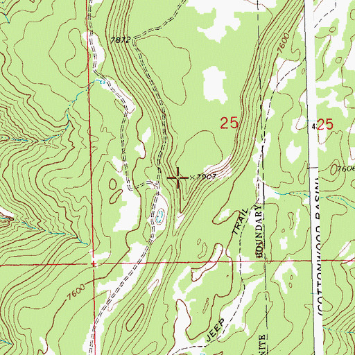 Topographic Map of Dry Mesa, CO