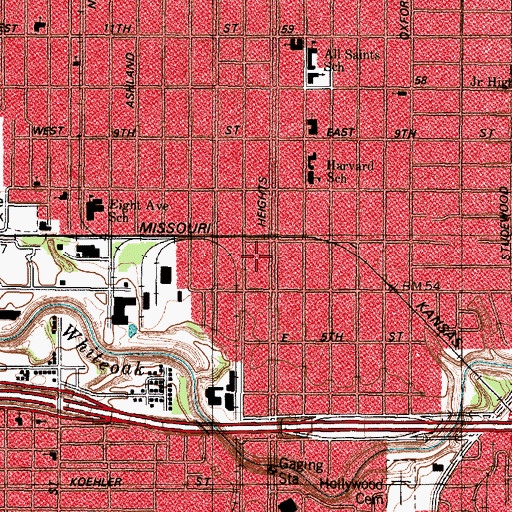 Topographic Map of Isbell House, TX