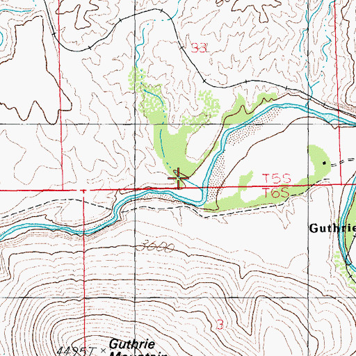 Topographic Map of Brushy Canyon, AZ